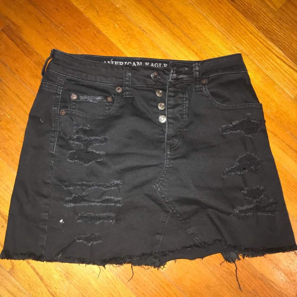 AE stretch jean skirt